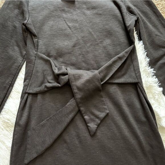 Prettygarden Dress New Black Waist Tie Womens Size Medium - Picture 5 of 7